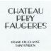 Chateau Peby Faugeres 2018 Front Label