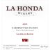 La Honda Winery Salinian Block Cabernet Sauvignon 2023 Front Label