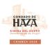 Condado de Haza Crianza Ribera del Duero 2018 Front Label