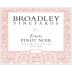 Broadley Estate Pinot Noir 2019 Front Label
