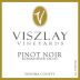 Viszlay Vineyards Russian River Valley Pinot Noir 2010 Front Label