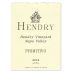 Hendry Block 24 Primitivo 2019 Front Label
