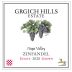 Grgich Hills Estate Zinfandel (375ML half-bottle) 2020 Front Label