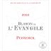 Chateau L'Evangile Blason de L'Evangile 2022 Front Label