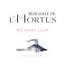 Domaine de l'Hortus Bergerie Pic Saint Loup 2021 Front Label