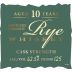 Parker's Heritage Collection 10 Year Cask Strength Kentucky Straight Rye Whiskey Front Label