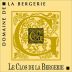 Domaine de la Bergerie Coteaux du Layon Clos de la Bergerie 2020 Front Label