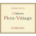 Chateau Petit Village 2019 Front Label