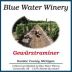 Blue Water Winery and Vineyard Gewurztraminer 2010 Front Label