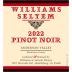 Williams Selyem Anderson Valley Pinot Noir 2022 Front Label