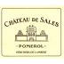 Chateau de Sales 2016 Front Label