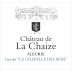 Chateau de la Chaize Fleurie Chapelle des Bois 2022 Front Label