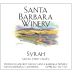 Santa Barbara Winery Syrah 2018 Front Label