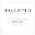 Balletto Winery Pinot Gris 2021 Front Label