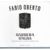 Fabio Oberto Barbera d'Alba 2017 Front Label