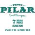 Papa's Pilar Blonde Rum Front Label