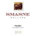 Smasne Cellars Malbec 2010 Front Label
