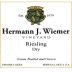 Hermann J. Wiemer Dry Riesling (375ML half-bottle) 2020 Front Label