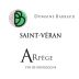 Daniel & Julien Barraud Saint-Veran Arpege 2023 Front Label