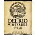 Del Rio Vineyards Syrah 2015 Front Label