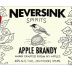 Neversink Apple Brandy (375ML half-bottle) Front Label