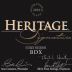 Heritage Vineyard Estate Reserve Signature BDX 2010 Front Label