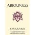 Abiouness Wines Eaglepoint Ranch Sangiovese 2016 Front Label
