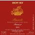 Bovio Barolo Parussi 2016 Front Label