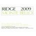 Ridge Monte Bello (375ML half-bottle) 2009 Front Label