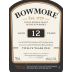 Bowmore 12 Year Single Malt Scotch Whisky Front Label