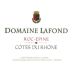 Domaine Lafond Cotes du Rhone Roc-Epine 2016 Front Label