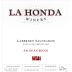 La Honda Winery Salinian Block Cabernet Sauvignon 2016 Front Label