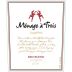 Menage a Trois Red Blend 2018 Front Label