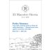 El Maestro Sierra Pedro Ximenez Sherry (375ML half-bottle) Front Label