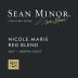 Sean Minor Nicole Marie Red Blend 2021 Front Label
