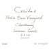 Ceritas Porter Bass Vineyard Chardonnay 2016 Front Label
