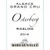 Cave de Ribeauville Riesling Osterberg Grand Cru 2014 Front Label
