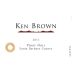 Ken Brown Santa Barbara Pinot Noir 2015 Front Label