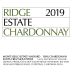 Ridge Estate Chardonnay 2019 Front Label
