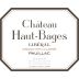 Chateau Haut-Bages Liberal (stained label) 2016 Front Label