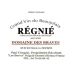 Domaine des Braves Regnie 2018 Front Label