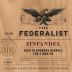 The Federalist Bourbon Barrel Aged Zinfandel 2021 Front Label