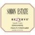 Sobon Estate Rezerve Zin 2017 Front Label