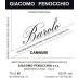 Giacomo Fenocchio Barolo Cannubi 2020 Front Label