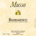 Musso Barbaresco 2021 Front Label