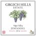 Grgich Hills Estate Zinfandel 2014 Front Label
