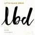 Little Black Dress Rose 2018 Front Label
