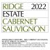 Ridge Estate Cabernet Sauvignon 2022 Front Label