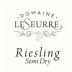 Domaine LeSeurre Semi Dry Cuvee Classique Riesling 2020 Front Label