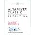 Alta Vista Classic Cabernet Sauvignon 2018 Front Label